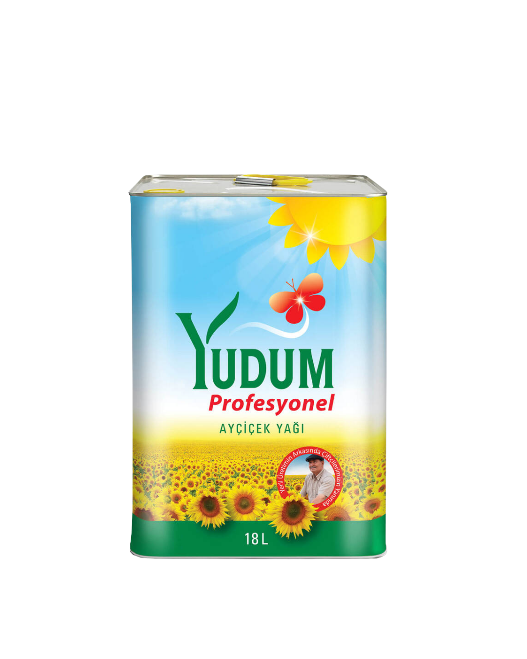 Yudum Ayçiçek Yağı Profesyonel 18 Lt Teneke